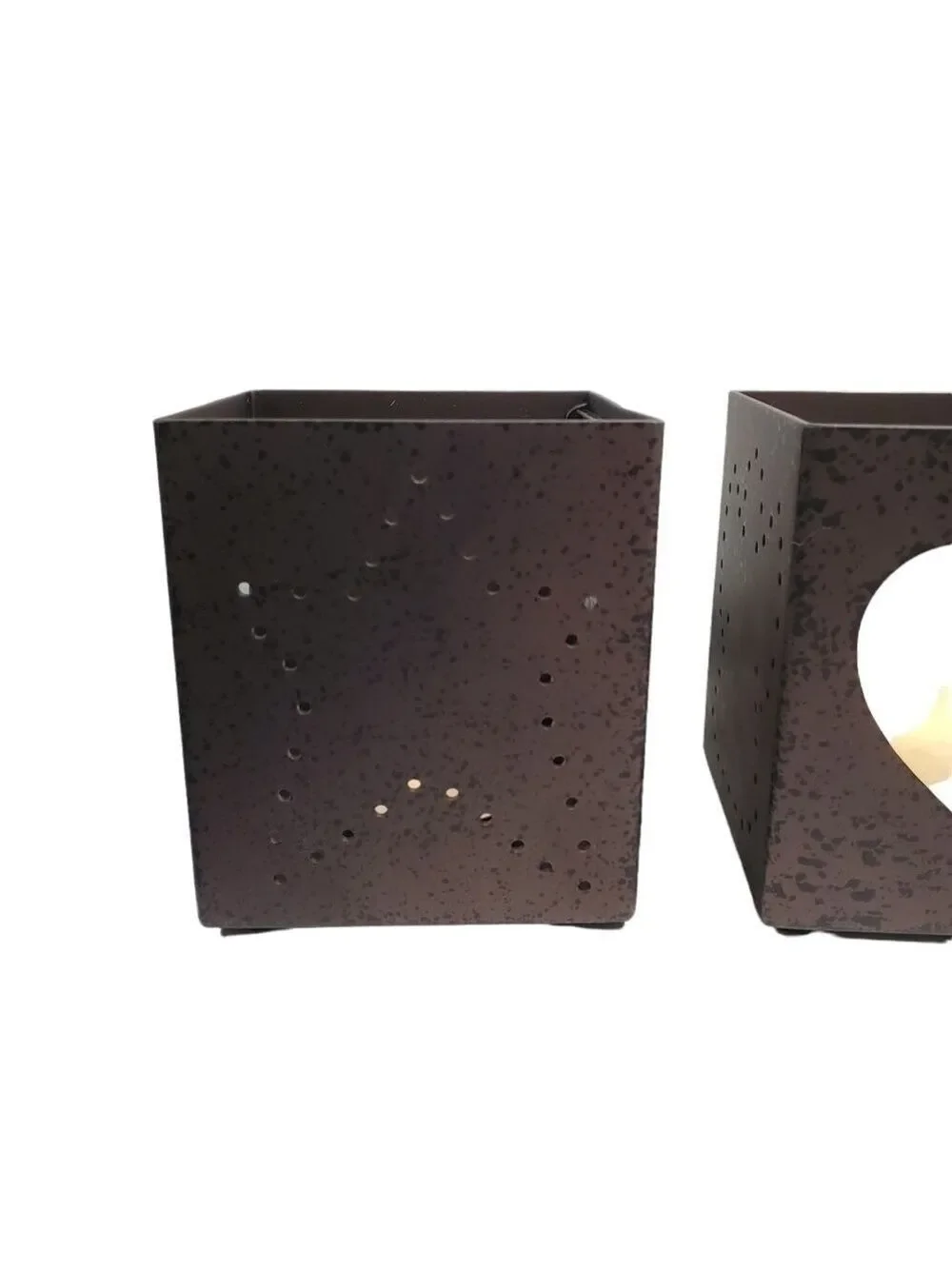 NIB Retired Partylite Celestial Lights Tealight Trio Metal glass candle holders